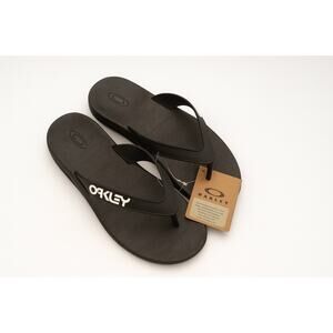 Oakley Men’s B1B Flip Flops Sandals Size 13 Black New With Tags